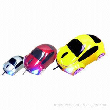 Colorful Wired 3D Car-shaped Mouse with 2.4GHz Frequency